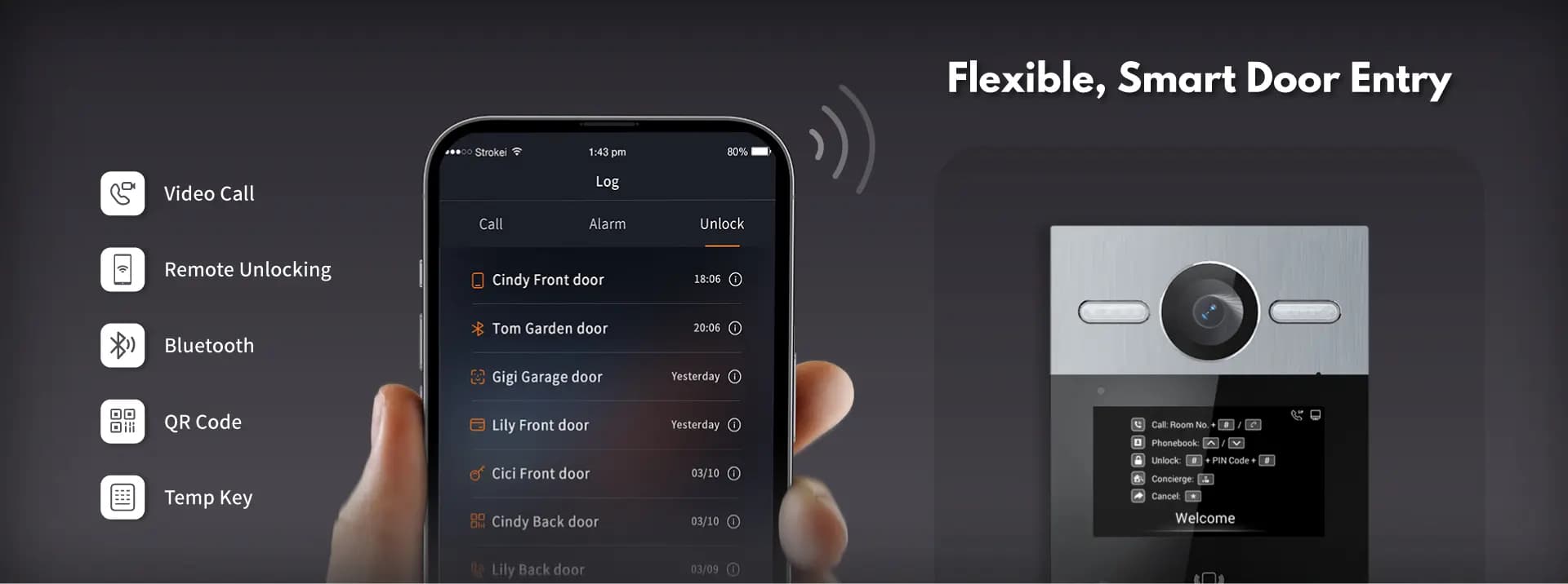 DNAKE Smart Pro - мобільний додаток з Video Call, QR Code, Bluetooth, Remote Unlocking